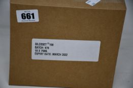 Ten boxed as new CHT Silcoset 158 (Thixotropic, black acetoxy silicone sealant).