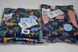 Three JoJo Maman Bebe Tractor dungaree sets ( 0-3 months, 3-6 months, 6-12 months - RRP £23 each)