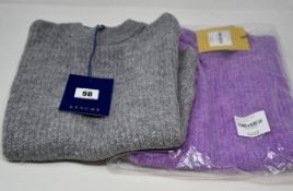 Two as new Resume Amora knit sleeveless sweaters (Both EU 34 - RRP £90 each).