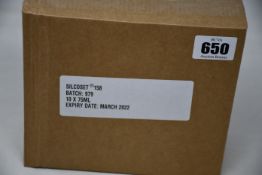 Ten boxed as new CHT Silcoset 158 (Thixotropic, black acetoxy silicone sealant).