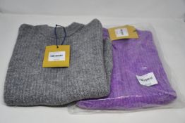 Two as new Resume Amora knit sleeveless sweaters (Both EU 36 - RRP £90 each).