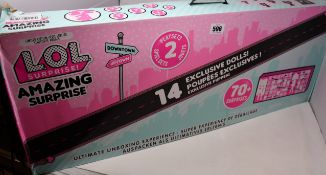 A boxed as new LOL Surprise Amazing Surprise With 14 Dolls And 70 plus surprises.