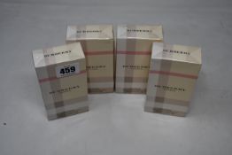 Four as new Burberry London eau de parfum spray (100ml).
