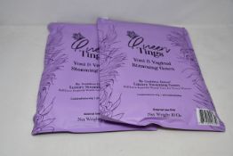 A quantity of Queen Tings Yoni & Vaginal Steaming Gown by Goddess Detox (Approximately 22 items).