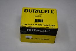 Three boxes of 60 Duracell AA Cells.