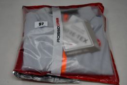 A men's as new Castrelli Alpha ROS (Rain or shine) light jacket in light grey (M).