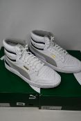 Two pairs of as new Puma Ralph Sampson Mid trainers (UK 10.5).