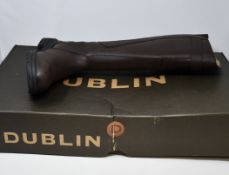A pair of ladies boxed as new Dublin Calton wide horse riding boots (UK 6).