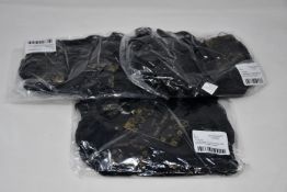 Fifteen as new Love & Other Things strappy lace bralet and thong sets in black (All S - RRP £18