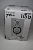 A boxed as new Yamaha HS5 Active Studio Monitor (White).