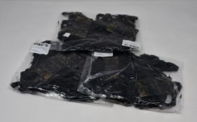 Fifteen as new Love & Other Things strappy lace bralet and thong sets in black (All S - RRP £18