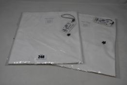 Five as new Marc O'Polo white T-shirts (2 x S, 3 x M - RRP €30 each).