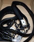 Eight men's Atlanta and four Nashville Monti Leather belts in black, all as new (36