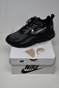 A pair of as new Nike Air Max 270 React winter black dark trainers (UK 8.5).