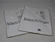 Five as new Marc O'Polo white T-shirts with logo (All XL - RRP €30 each).