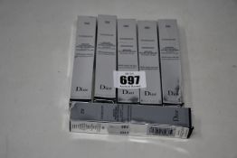 Two boxed as new Diorshow Waterproof mascara (90) and four boxed as new Diorshow mascara (258).