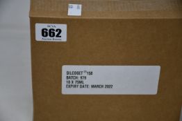 Ten boxed as new CHT Silcoset 158 (Thixotropic, black acetoxy silicone sealant).