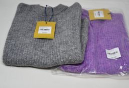 Two as new Resume Amora knit sleeveless sweaters (Both EU 38 - RRP £90 each).