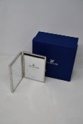 One boxed as new Swarovski Crystalline picture frame (15.7x10.9x1.9cm. 5136904).