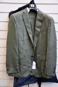 An as new Hackett London silk/wool blend jacket in green (42S - RRP £249).