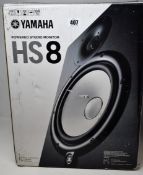 A boxed as new Yamaha HS8 Powered Studio Monitor.