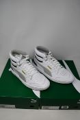 Two pairs of as new Puma Ralph Sampson Mid trainers (UK 7.5).