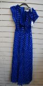 An as new Self Portrait polka dot chiffon maxi dress (UK 8 - RRP £380).