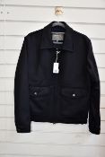 An as new Private White V.C. Deluxe Bomber in navy doeskin (5_L- RRP £325).