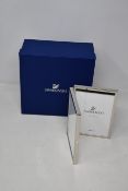 One boxed as new Swarovski Crystalline picture frame (15.7x10.9x1.9cm. 5136904).
