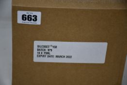 Ten boxed as new CHT Silcoset 158 (Thixotropic, black acetoxy silicone sealant).