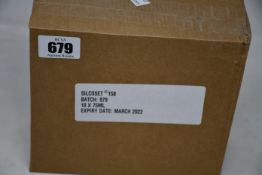 Ten boxed as new CHT Silcoset 158 (Thixotropic, black acetoxy silicone sealant).