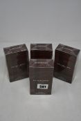 Four boxed as new Burberry For Men eau de toilette (100ml).