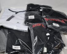 Two men's Vanquish Triumph Pullover Hoodies in black and blackout (XXL), three Vanquish long