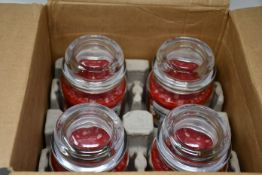 Twelve boxed as new Yankee Candles in apple cinnamon cider (340g).