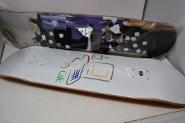 Three as new skateboard decks to include one Polar Skate Co. Bengt Alv 8.5 studies deck skateboard