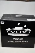 One boxed as new Vox VX50-KB Portable Keyboard Amplifier.