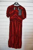 An as new The Kooples Red Hot Snake dress (Size 1 - RRP £185).