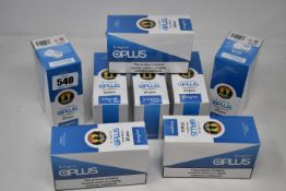 Eight boxes of ten (10ml) OPLus E-Liquid American Blend 6mg/ml (Over 18s only).