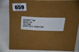 Ten boxed as new CHT Silcoset 158 (Thixotropic, black acetoxy silicone sealant).