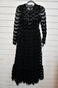 An as new Red Valentino black dress (IT 38 - RRP £794).