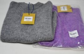 Two as new Resume Amora knit sleeveless sweaters (Both EU 38 - RRP £90 each).