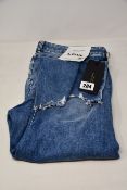 A pair of as new Rag & Bone Dre Low-Rise boyfriend jeans (Size 30 - RRP $255).