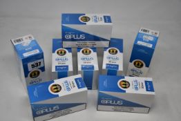 Eight boxes of ten (10ml) OPLus E-Liquid American Blend 6mg/ml (Over 18s only).