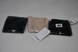 Fourteen pairs of assorted as new Chantelle briefs (Assorted styles/sizes).