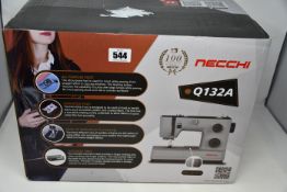 A boxed as new Necchi Semi Professional Sewing Machine (Q132A).
