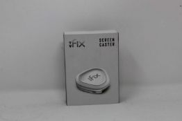 A boxed as new TV Fix Screen Caster (Box sealed, some cosmetic damage to box).