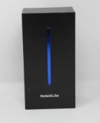 A boxed as new Samsung Note 10 Lite SM-N770F/DS 128GB in Aura Black (Requires UK Plug Adaptor)