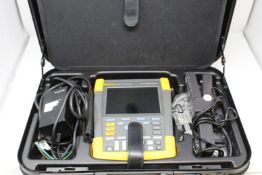 A pre-owned Fluke ScopeMeter 190-204 4 Channel 200MHz 2.5GS/s Portable Digital Color Oscilloscope