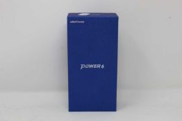 A boxed as new uleFone Power 6 4GB RAM 64GB Storage Android Smartphone in Black (Box opened, some