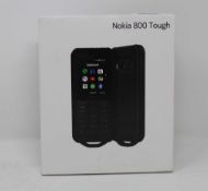 A boxed as new Nokia 800 Tough (TA-1176 SS 4G LTE GB) in Black (Box sealed).